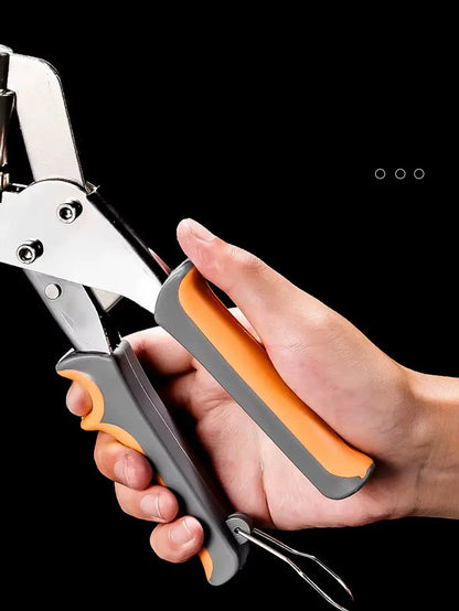 6Mm / 10Mm Eyelet Pliers Kit Tools Portable Hand Press Metal Grommet Hole Punch Plier for Leather Canvas Clothing DIY Tarp Ring