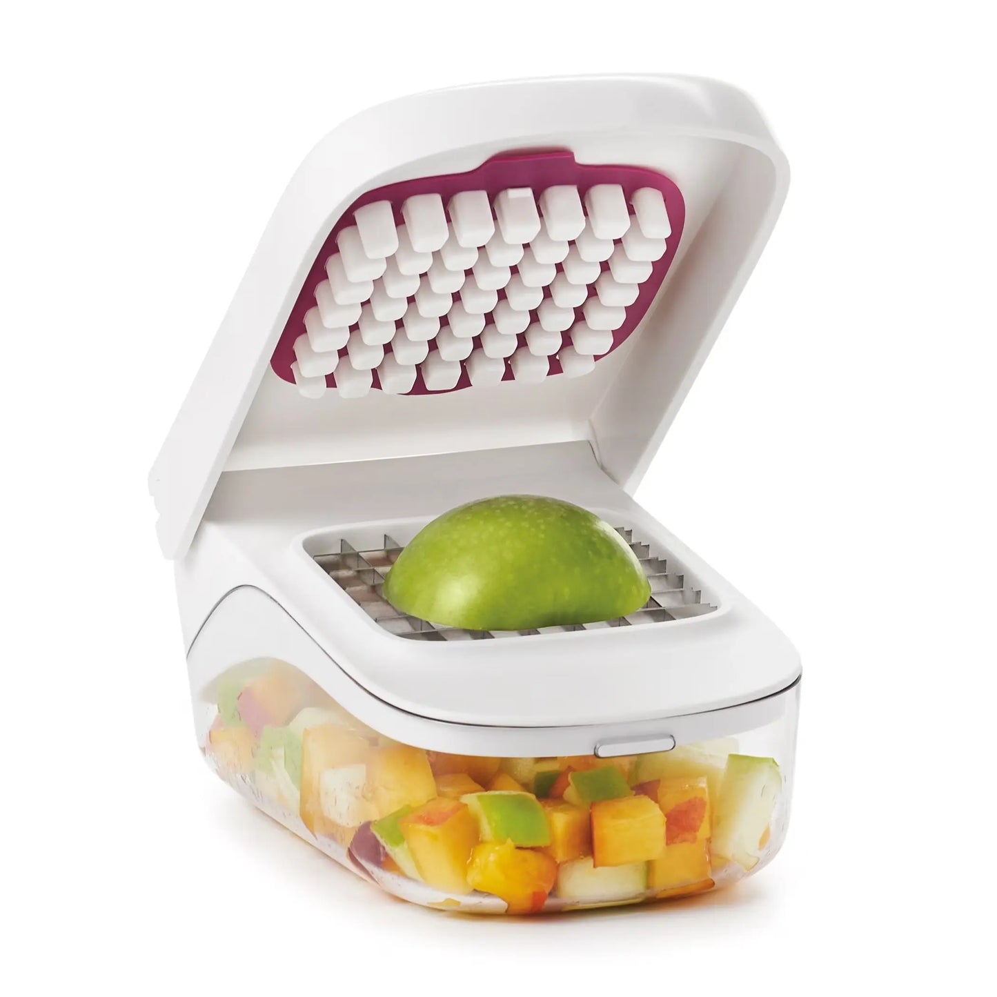 Softworks Stainless Steel Blade Vegetable Chopper with Easy Pour Opening