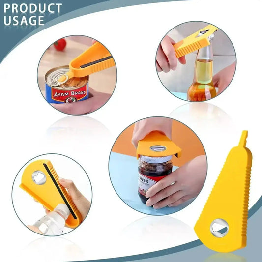 Multifunctional Can Opener Bottle Jar Opener for Beer Soda Jam Cans Kitchen Tool