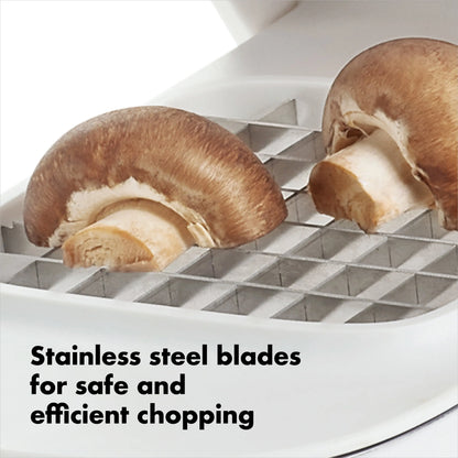 Softworks Stainless Steel Blade Vegetable Chopper with Easy Pour Opening