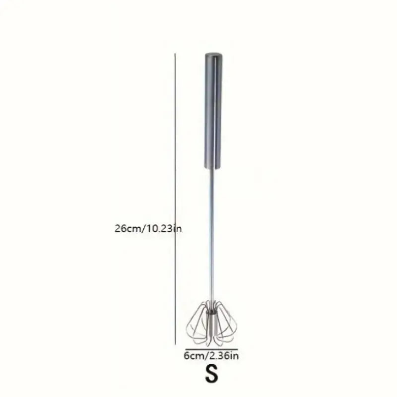 Stainless Steel Egg Beater Durable Semi-Automatic Mixer for Effortless Egg Cream Mixing Stirring and Beating for Kitchen Baking