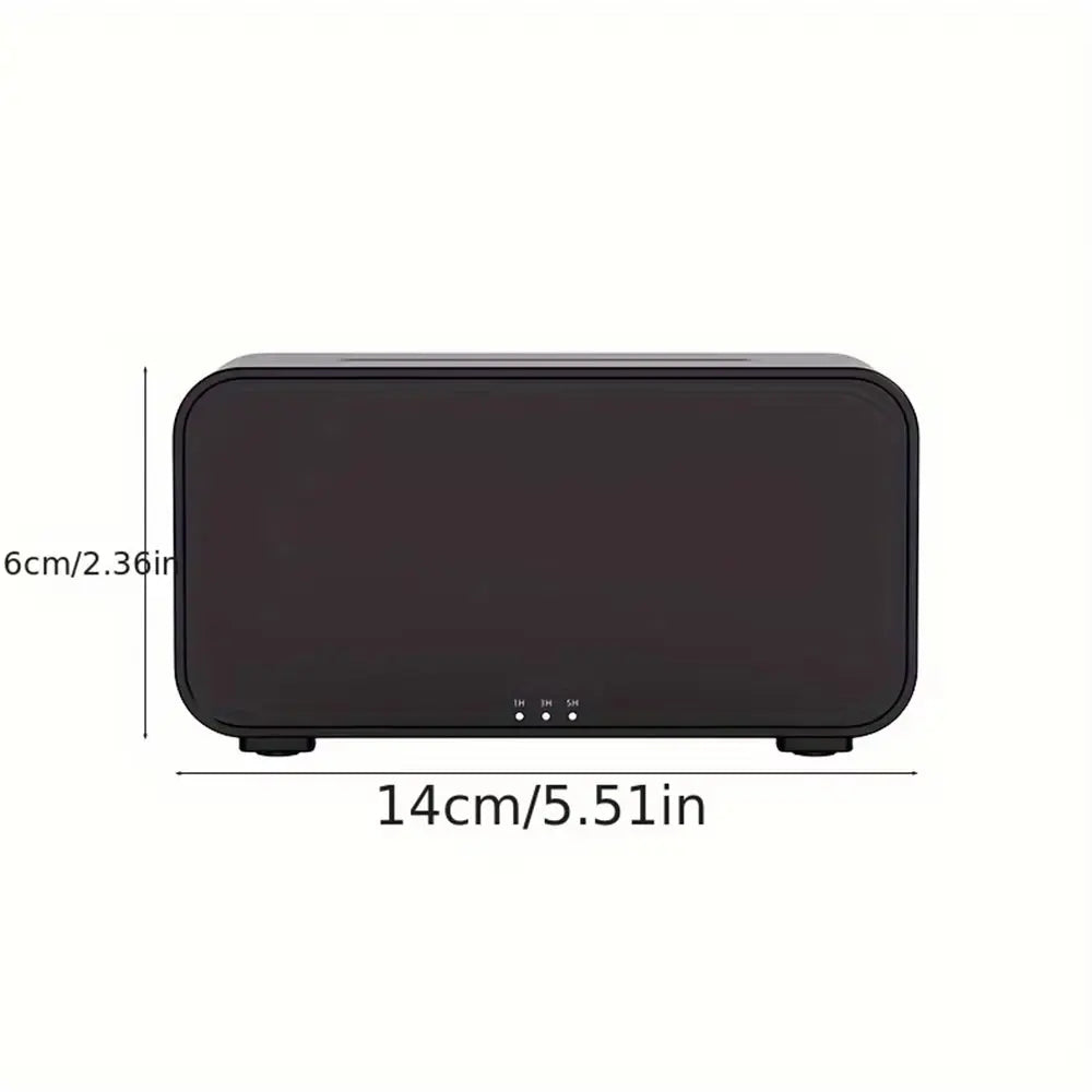 Essential Oil Diffuser, Fireplace Fire Flame Aromatherapy Diffuser 120Ml Cool Mist Humidifier with 7 Colors Light for Home, Room