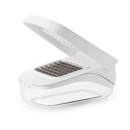Softworks Stainless Steel Blade Vegetable Chopper with Easy Pour Opening