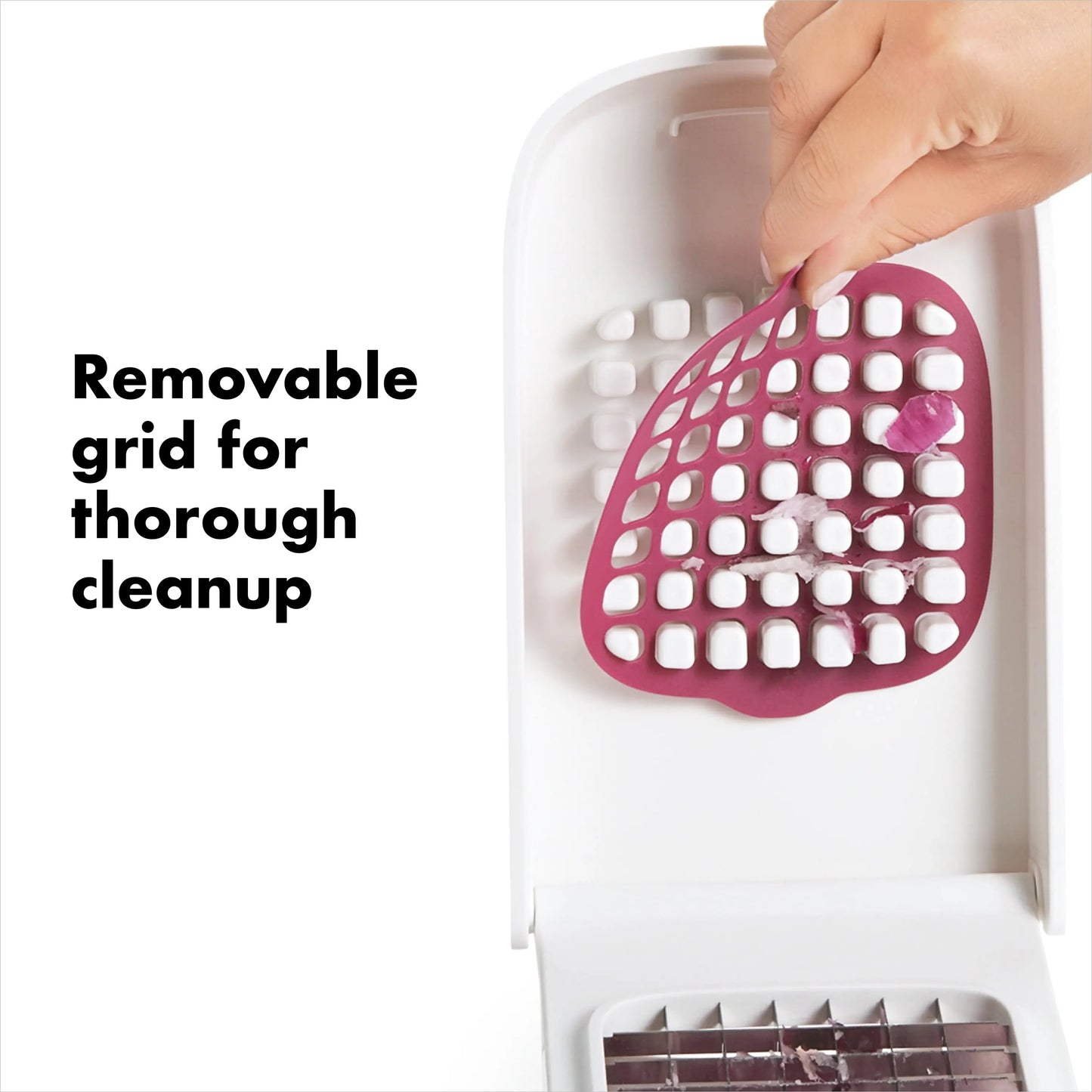 Softworks Stainless Steel Blade Vegetable Chopper with Easy Pour Opening