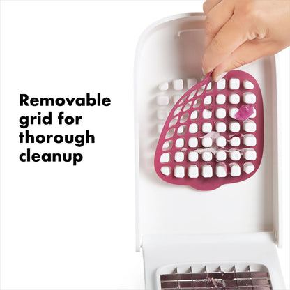 Softworks Stainless Steel Blade Vegetable Chopper with Easy Pour Opening