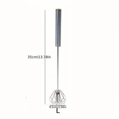 Stainless Steel Egg Beater Durable Semi-Automatic Mixer for Effortless Egg Cream Mixing Stirring and Beating for Kitchen Baking
