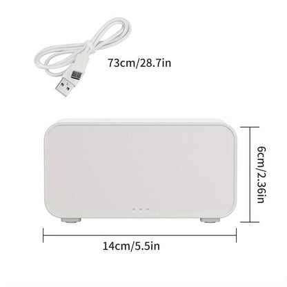 New Mini Desktop Simulation Flame Humidifier 7-Color Night Lights Can Add Essential Oil Timing Setting USB Diffuser Aromatherapy