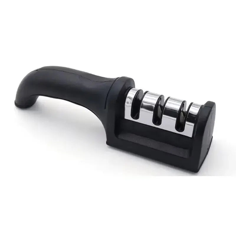 3-Segment Knife Sharpener Knife Sharpeners for Kitchen Knives Stainless Steel Three-Purpose Sharpening Stone for Kitchen Tools