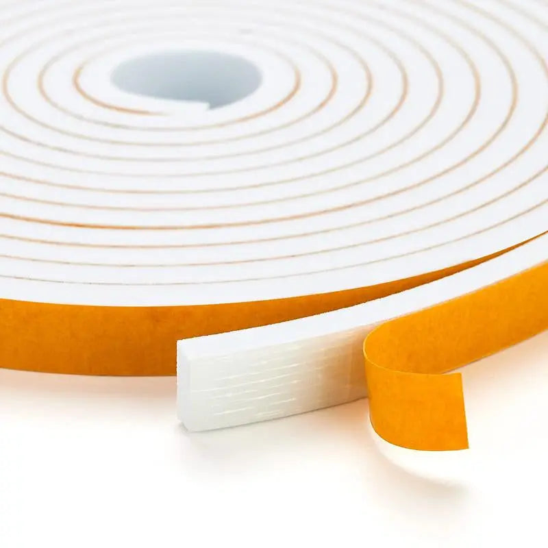 Weather Stripping Door Seal- 1/2" Wide X 1/4" Thick Door Bottom Seal Strip High Density Foam Tape Adhesive Rubber Strip for Door Soundproofing,Window Insulation Sprayinsulationfoam