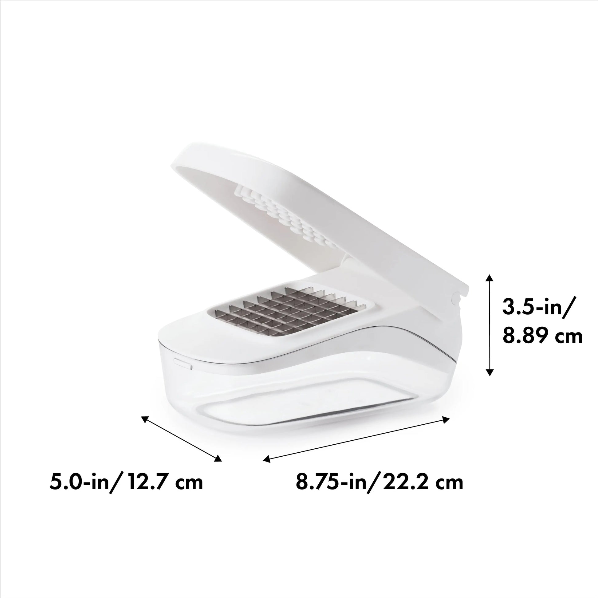 Softworks Stainless Steel Blade Vegetable Chopper with Easy Pour Opening