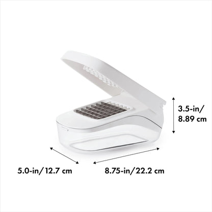 Softworks Stainless Steel Blade Vegetable Chopper with Easy Pour Opening